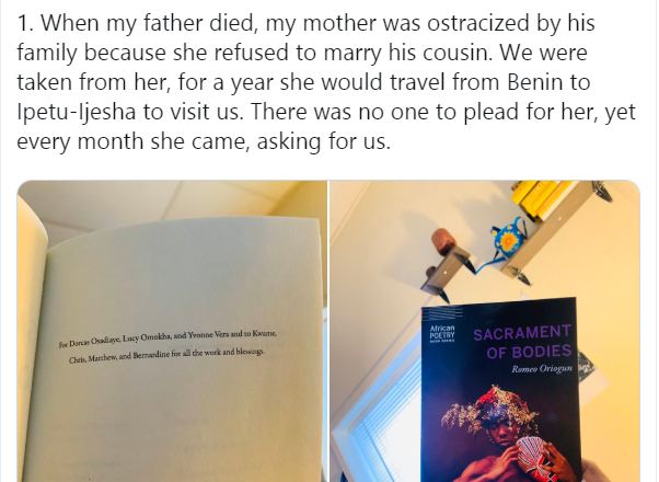 Narrative of a Nigerian Author: His Mother’s Ordeal after His Father’s Death