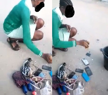 Nigerians react to video of a teacher asking a student of Federal Girls College Akure to destroy her phone and those of her schoolmates