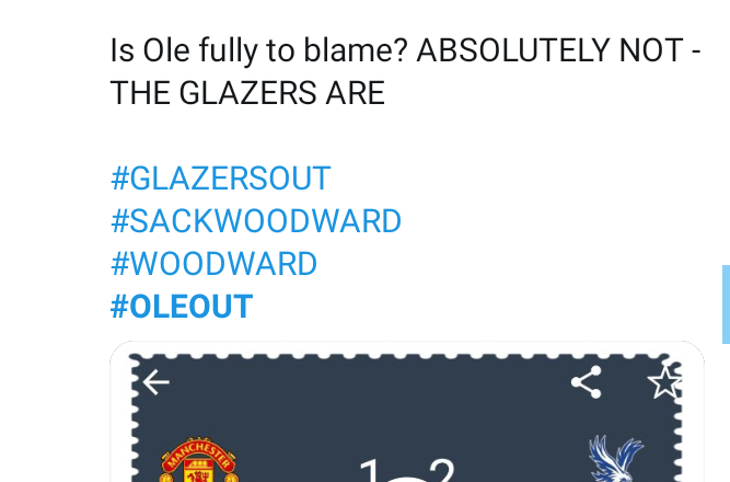 The Call for Solksjaer’s Sack Trends on Twitter Following Burnley’s Victory against Man U at Old Trafford.