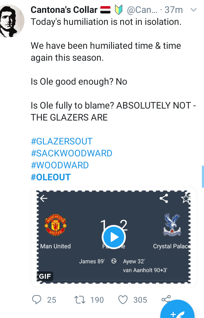 #OleOut trends on Twitter as fans call for Solksjaer