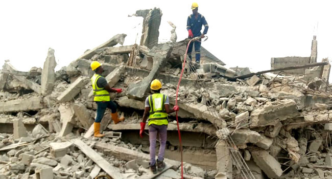 Building Collapse in Lagos Results in Rescue Operation
