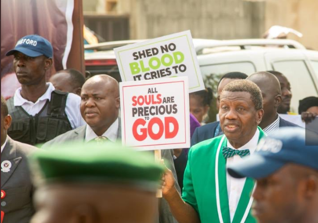 Call for Security Infrastructure Overhaul by Pastor Adeboye during Prayer Walk Against Killings and Insecurity (Video)