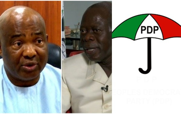 Governor Uzodinma Claims PDP is Plotting to Remove Oshiomhole from Office