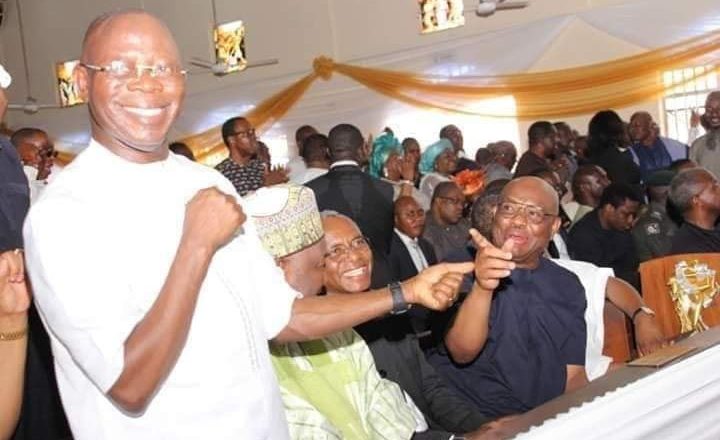 Oshiomole and Wike Share Smiles at a Function in Delta