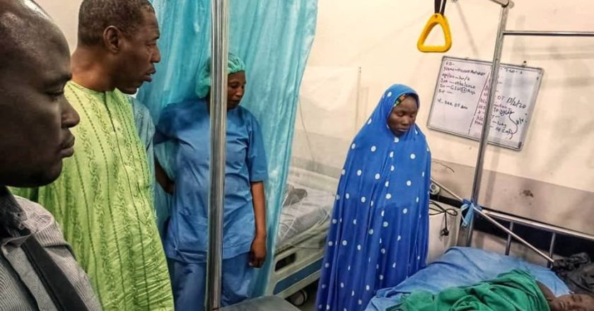Visit of Borno State Governor to Victims of Recent Boko Haram Attack