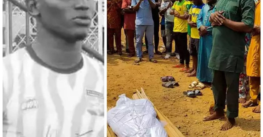 Funeral of Remo Stars Player, Kazeem Tiamiyu, Who Was Killed by SARS Official: Photo Gallery