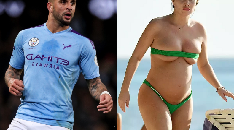 Pregnant IG model reveals England footballer Kyle Walker is the father of her unborn baby days after he was dumped by his partner of 10-years