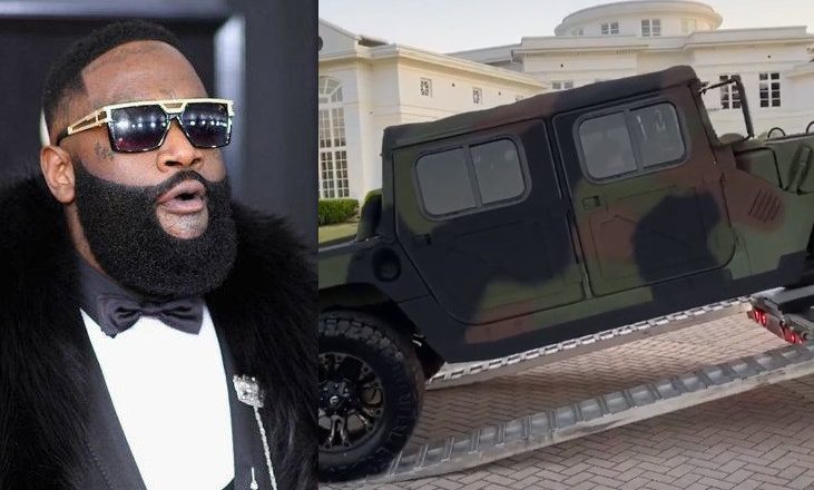 Rapper, Rick Ross buys himself a customized Military Maybach Humvee (Video)