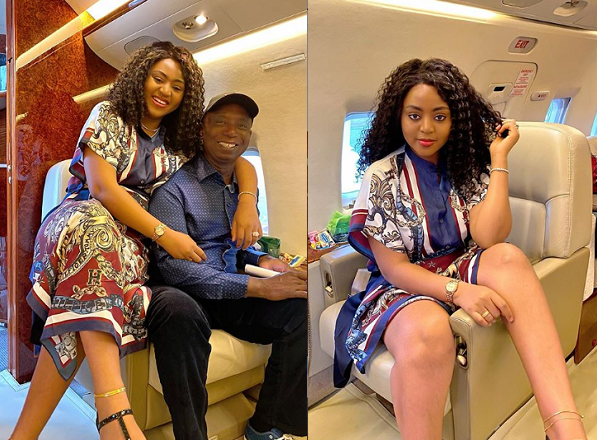 <article>
  Regina Daniels and her husband Ned Nwoko all smiles as they jet off together (photos)