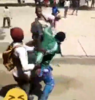 Secondary school students caught on camera beating their 'teacher' in Katsina