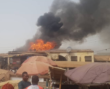 Fire Destroys Shops at Jabi Motor Park in Abuja