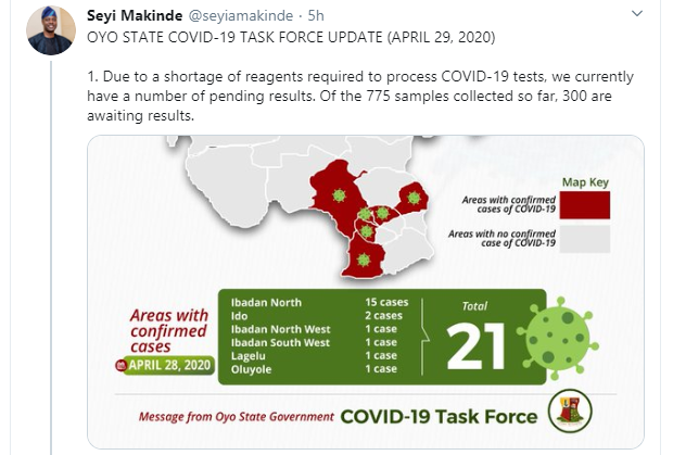 Shortage of reagents delaying Coronavirus tests in Oyo ? Governor Makinde