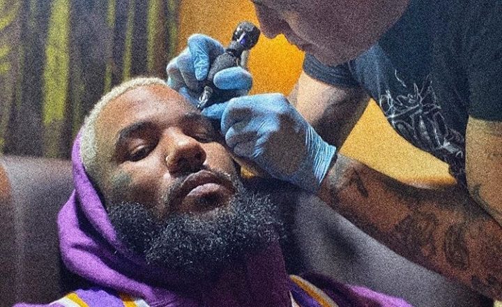 Commemorative Face Tattoo for Kobe Bryant by The Game
