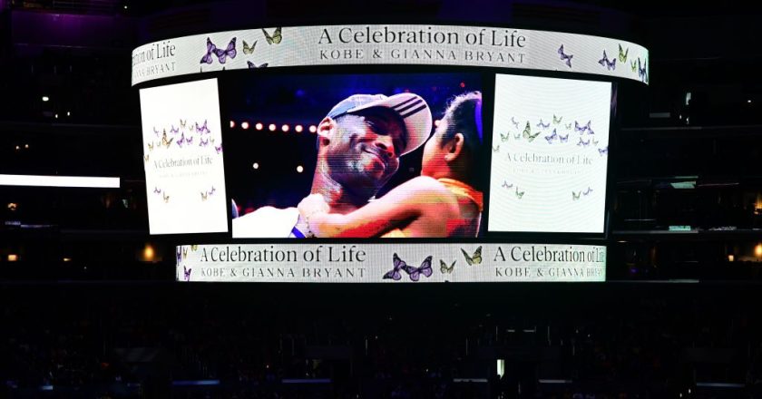 Memorial Service for Kobe and Gianna Bryant Draws Thousands to Staples Center
