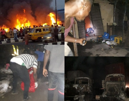 Tragic Pipeline Explosion Claims Three Lives and Leads to Property Damage in Abule Egba (See Photos)