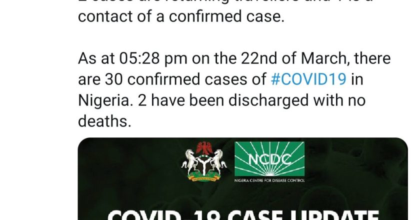 Three new cases of Coronavirus recorded in Lagos