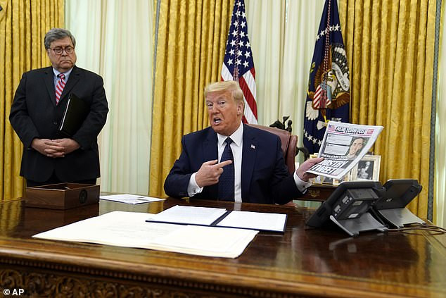 Trump engages in crisis discussions with AG Bill Barr and governors from secure White House bunker during fierce protests over George Floyd’s death