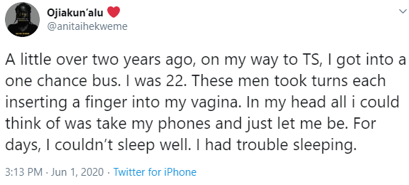 Woman on Twitter Shares Her Encounter with One-Chance Operators