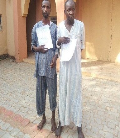 <!DOCTYPE html>
<html>
<body>

Two men arrested for sending threat letter to Zamfara village demanding N3m