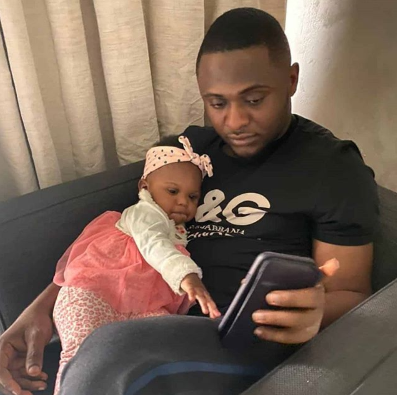 Ubi Franklin’s Candid Moment with His 4th Child, Ariella