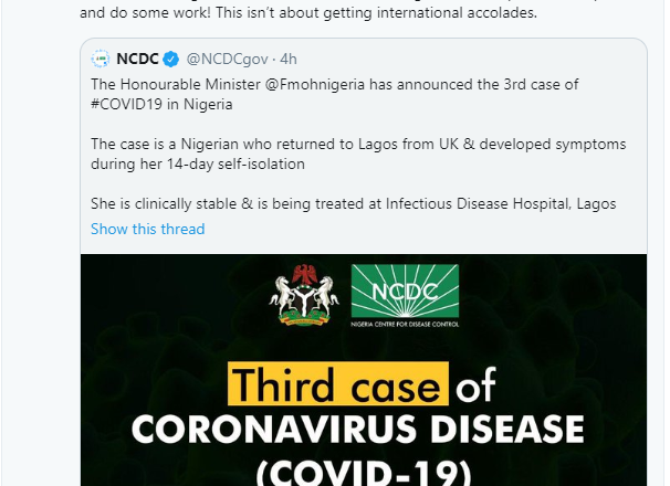 We were told UK isn’t high risk – Nigerian man calls out NCDC for delaying response after friend who became third case of coronavirus in Nigeria arrived