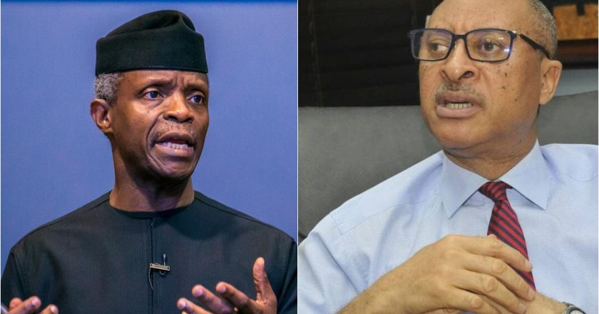 Statement from Vice President Osinbajo: APC’s Manifesto was Formulated at Pat Utomi’s House