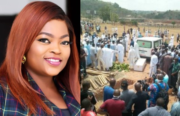 Why Funke Akindele trended on twitter during the burial of President Buhari's Chief of Staff, Abba Kyari (videos)