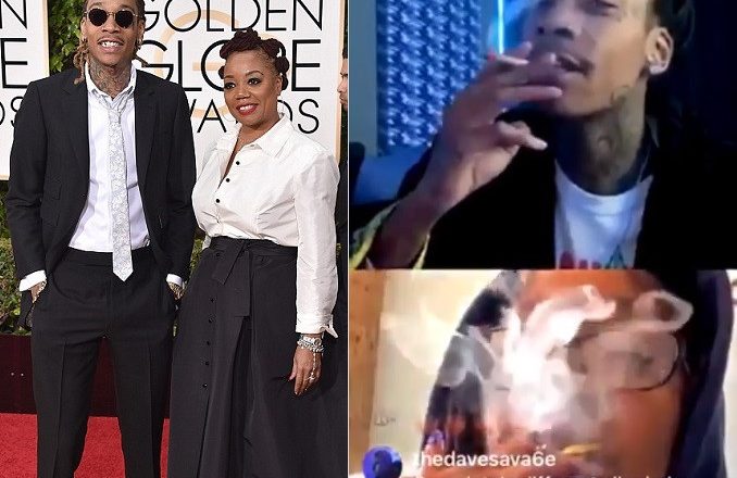 Wiz Khalifa and His Mom Square Off in ‘Kush Up Challenge’ While Smoking Weed (Video)