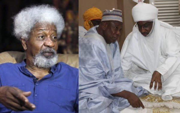 You don’t have good friends – Soyinka slams Ganduje over Sanusi’s dethronement as Emir of Kano