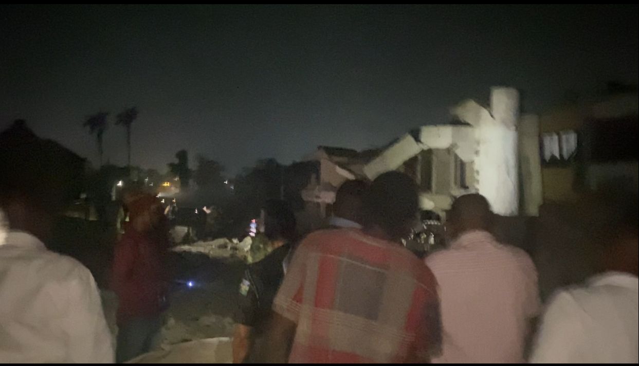 Scene from the Ibadan explosion