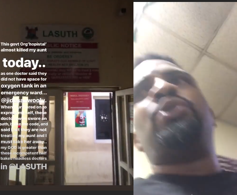 "He beat up the health attendant on duty" LASUTH reacts to claims made by actor Ebisan that his aunt almost died due to lack of oxygen tank in the emergency ward