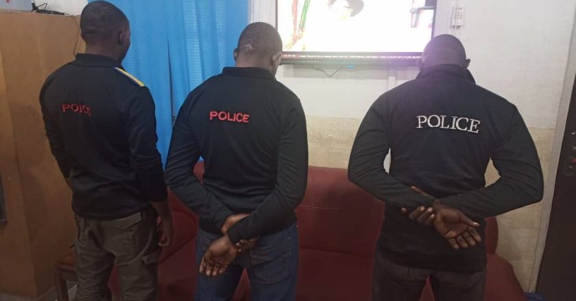 Officers arrested for assaulting man for refusing to unlock his phone paraded by the police in Enugu