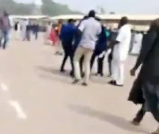 Sharia Police officials detained by airport security for illegal parking (video)