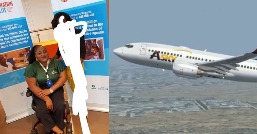 Nigerian Lady Takes Legal Action Against Airline for N100m After Allegedly Destroying Her Motorized Wheelchair and Leaving Her Stranded