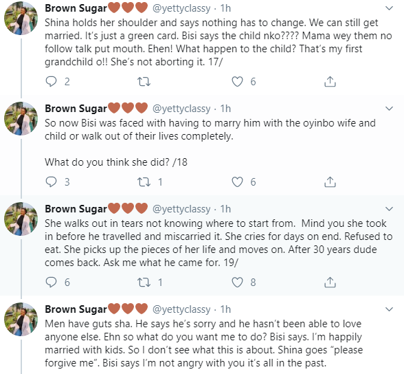 Twitter stories: Nigerian man who dumped his Nigerian girlfriend for a white lady while abroad, returns many years later to ask for her hand in marriage 