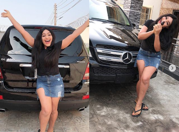Exclusive: Nollywood Star Sophia Williams Unveils Her New Mercedes Benz Gift