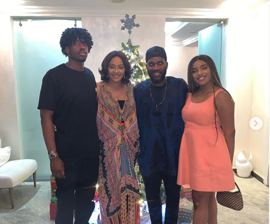 Nigerian football legend Jay-Jay Okocha and his family celebrate the New Year with a heartwarming photoshoot