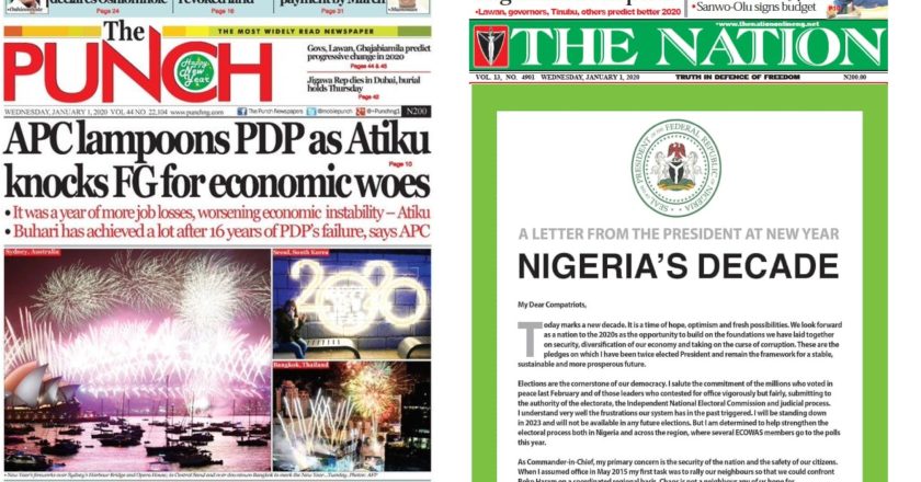 National dailies get advertorial from presidency but NewsNow conspicuously missing