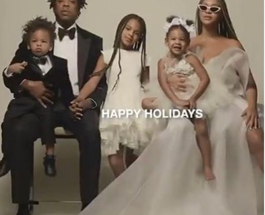 Jay-Z and Beyonce pictured together with their children in lovely family photo
