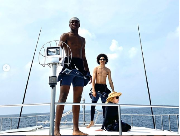 Singer Madonna, 61, and her shirtless toyboy beau Ahlamalik Williams, 25, spotted together on a yacht (Photos)