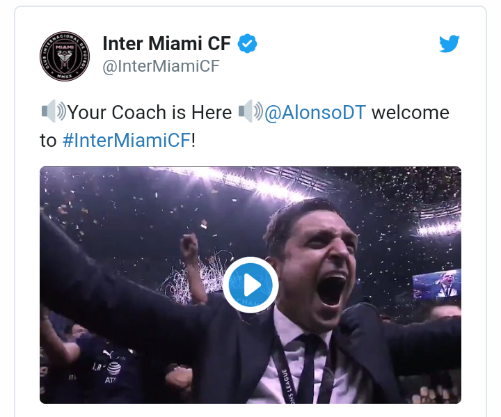 Diego Alonso beats Patrick Vieira to become new coach of David Beckham's new franchise club inter miami