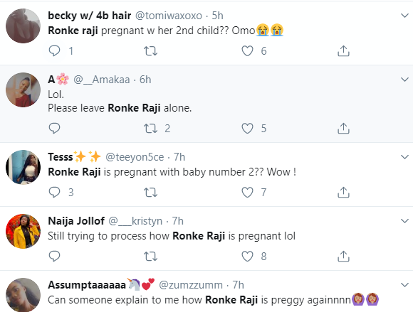 Nigerian VLogger, Ronke Raji, trends on Twitter after announcing she and her husband are expecting their second child months after they welcomed their first