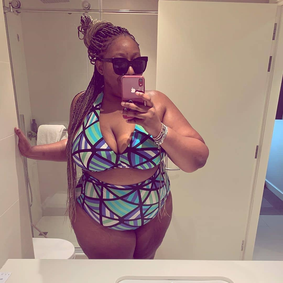 Latasha Ngwube flaunting a bikini look