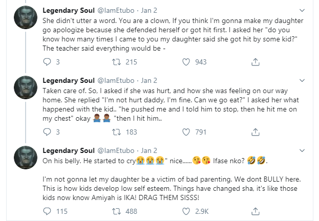 Nigerian man narrates how he stopped kids from bullying his daughter in the US