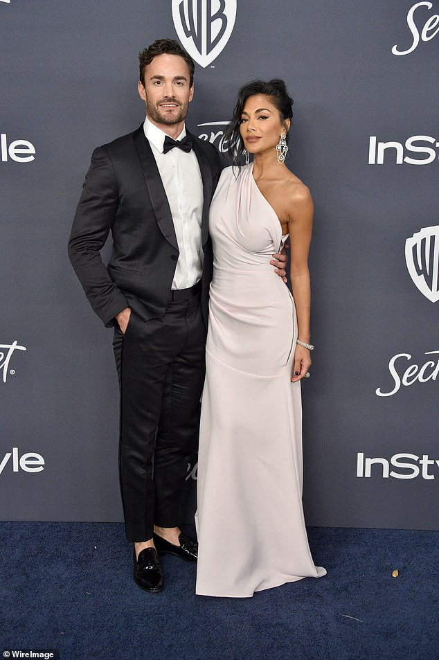 Nicole Scherzinger and Thom Evans at the InStyle after-party