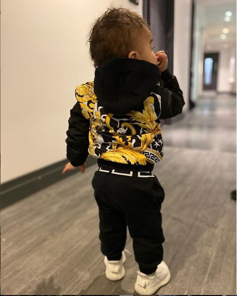 Paul Pogba and his partner Maria throw a Versace themed first birthday party for their son (photos)