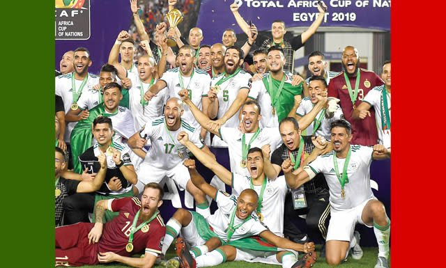 The Best Men’s National Team of the year Award Goes to Algeria at #CAFawards