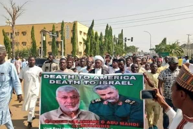 United Kingdom issues security alert to citizens in Nigeria after some Muslim groups took to the streets to protest the killing of Qasem Soleimani