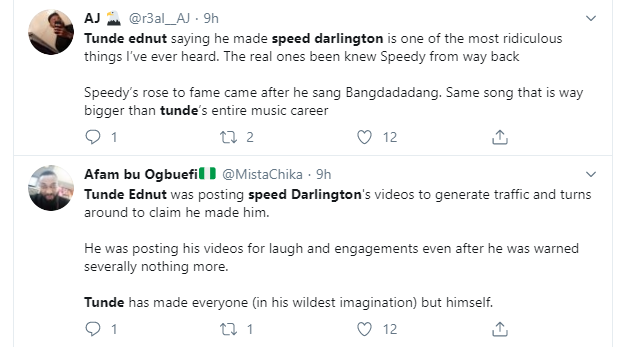 Speed Darlington threatens Tunde Ednut
