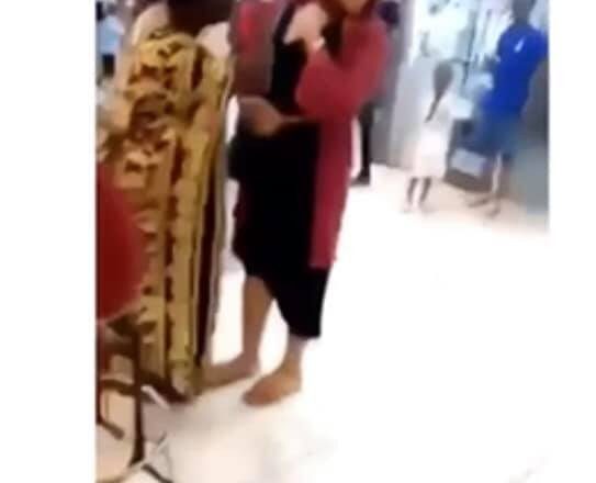 Nigerian lady confronts husband's side chick at Ikeja mall (video)